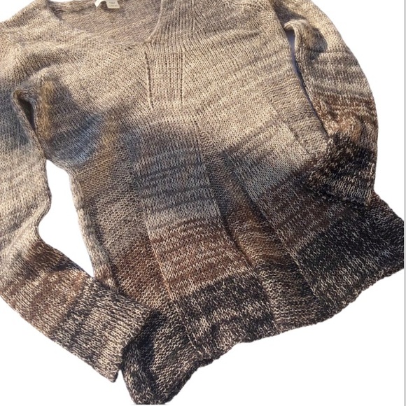 Coldwater Creek Linen Tweed Space Dyed Knit Sweater Large - Picture 5 of 16